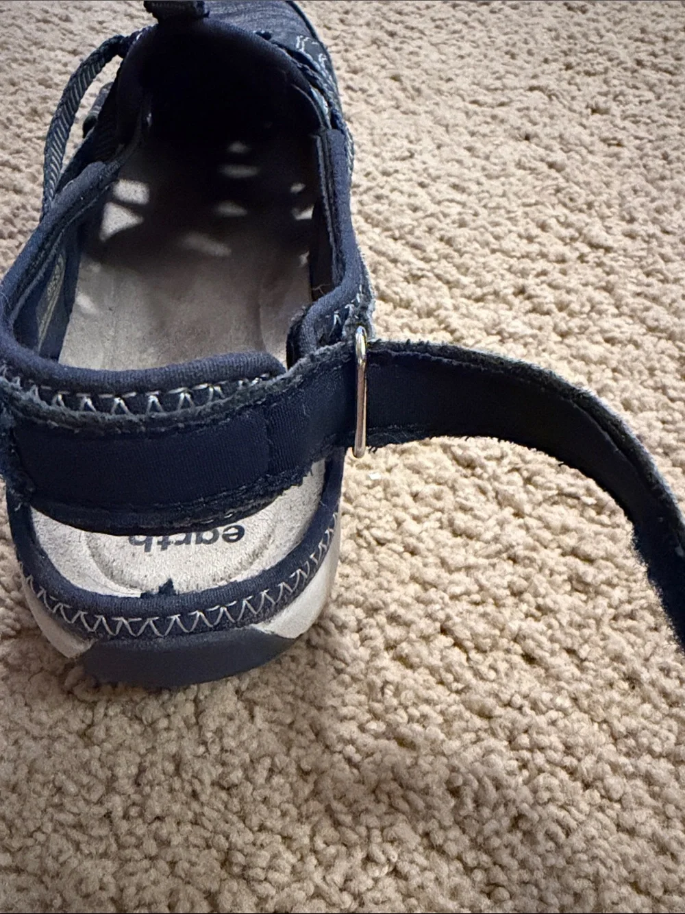 Earth Origins Skye Sid Navy Blue Sport Sandal Fisherman Sneaker Womens 7M